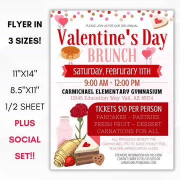 valentine's day brunch fundraiser